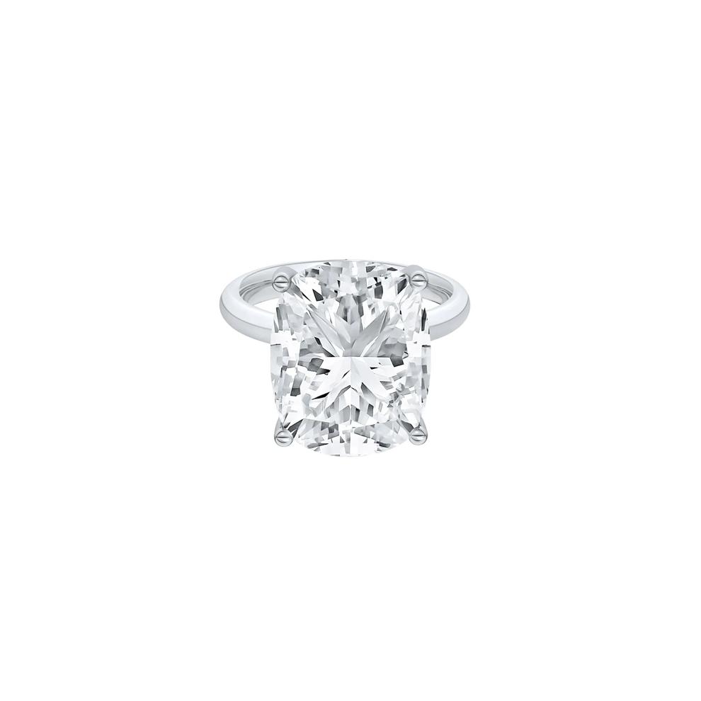 Lab Grown Diamond Elongated Cushion-Cut Engagement Ring in 14K White Gold (9 ct. tw.) – Image 1 of 4