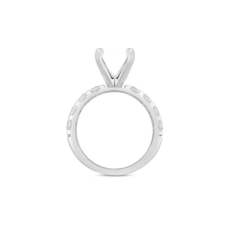 1 3/4 ct. tw. Lab Grown Diamond Semi-Mount Engagement Ring in 14K White Gold &#40;Setting Only&#41; – Image 6 of 6