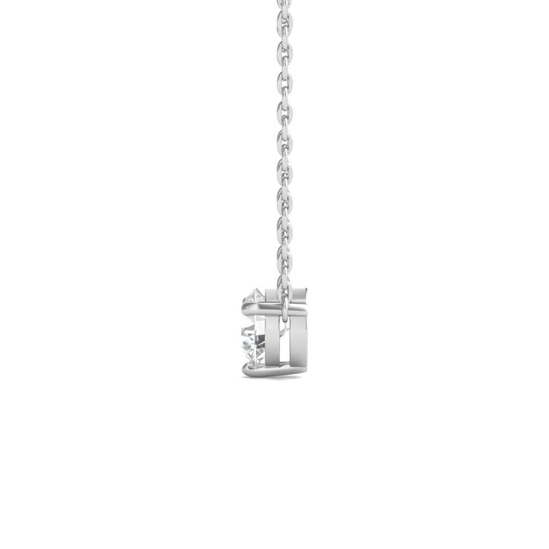 Lab Grown Diamond Solitaire Pendant in 10K White Gold &#40;5/8 ct. tw.&#41; – Image 3 of 4