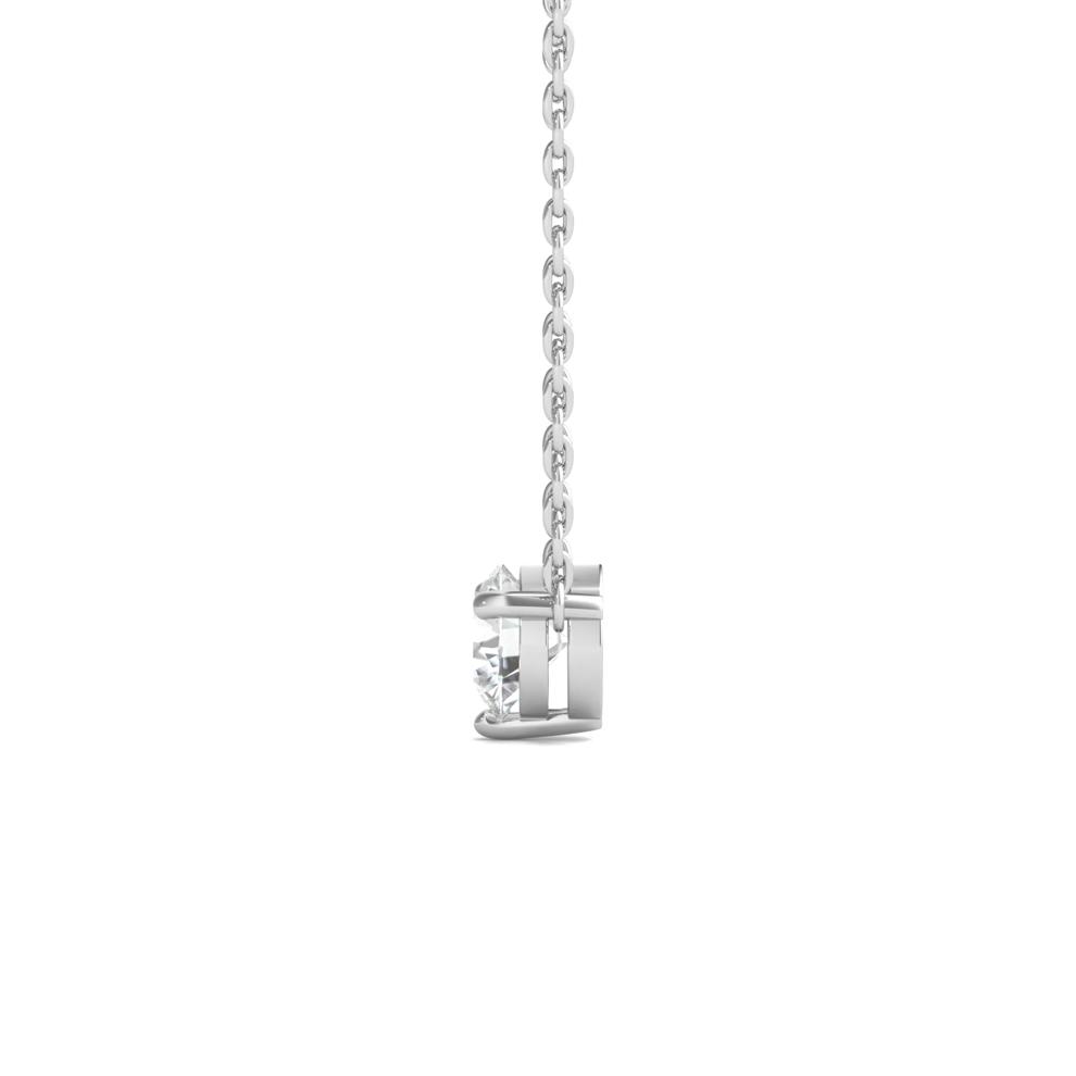 Lab Grown Diamond Solitaire Pendant in 10K White Gold (5/8 ct. tw.) – Image 3 of 4