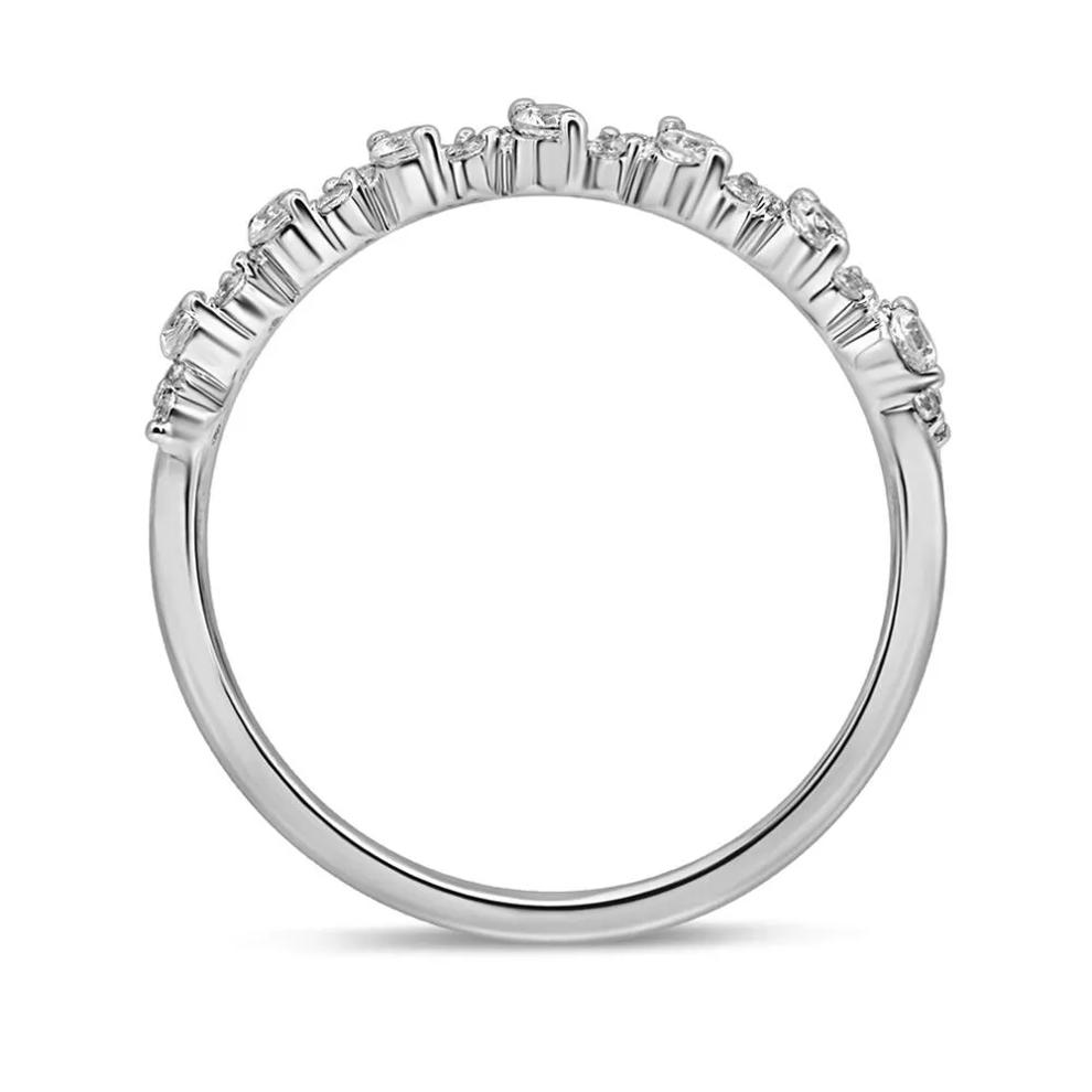 Diamond Stack Ring in 10K White Gold (1/4 ct. tw.) – Image 2 of 3