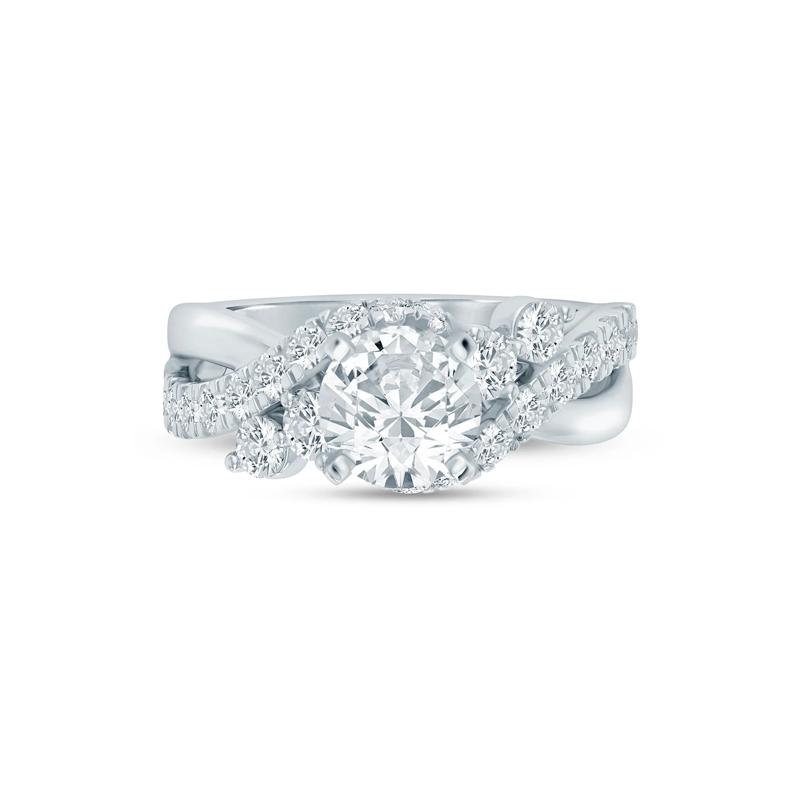 Lab Grown Diamond Semi-Mount in 14K White Gold &#40;1 ct. tw.&#41; &#40;Setting Only&#41; – Image 1 of 6