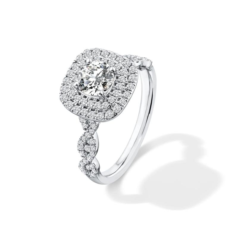 Lab Grown Diamond Engagement Ring in 10K White Gold (1 1/5 ct. tw.) – Image 4 of 4