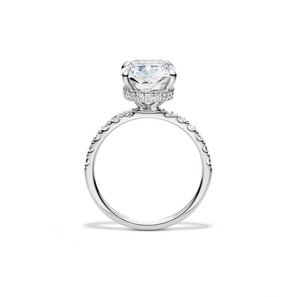 Lab Grown Diamond Elongated Cushion-Cut Bridal Set in 14K White Gold (5 ct. tw.) – Image 2 of 6