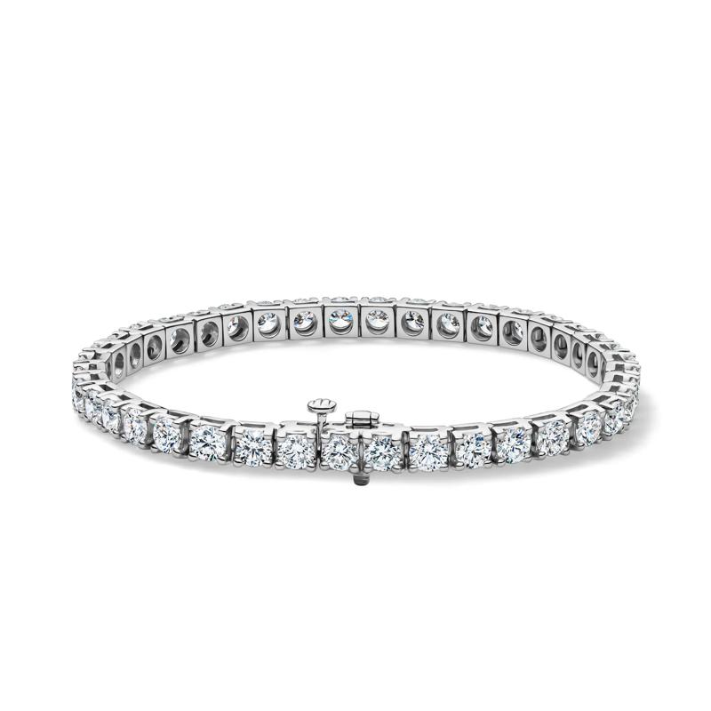 Lab Grown Diamond Tennis Bracelet in 14K White Gold (10 ct. tw.) – Image 2 of 2
