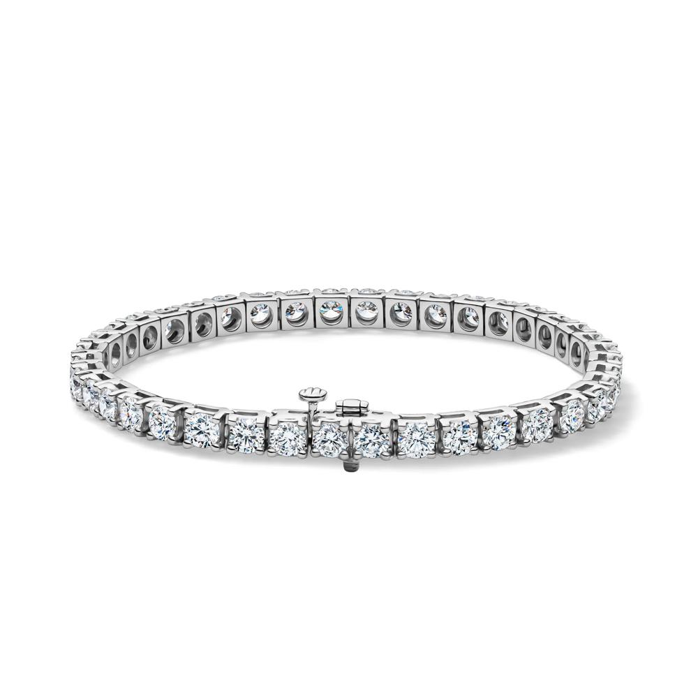 Lab Grown Diamond Tennis Bracelet in 14K White Gold (10 ct. tw.) – Image 2 of 2
