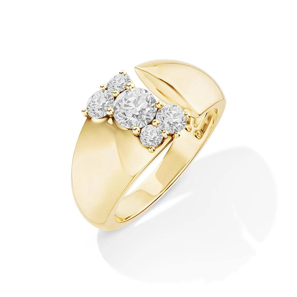 Lab Grown Diamond Open Band Ring in 14K Yellow Gold (3/4 ct. tw.) – Image 2 of 4