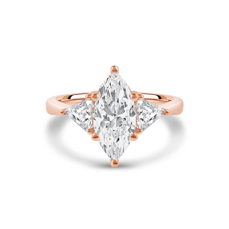Lab Grown Diamond Emma Marquise Engagement Ring in 14K Rose Gold &#40;2 1/2 ct. tw.&#41; – Image 1 of 4