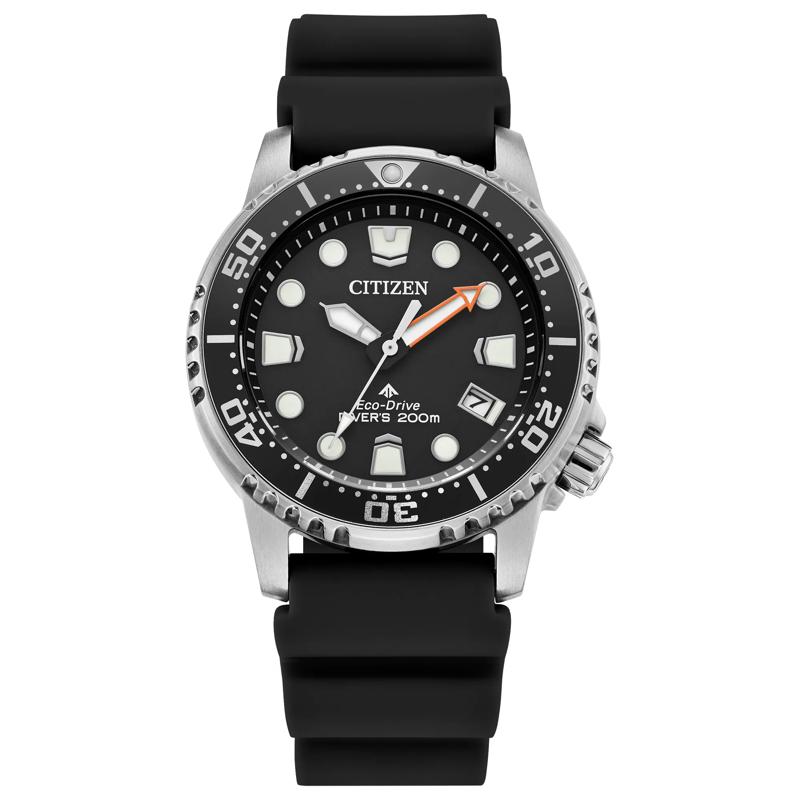 Men&#39;s Promaster Dive Watch in Black Polyurethane and Stainless Steel, 37MM – Image 1 of 4