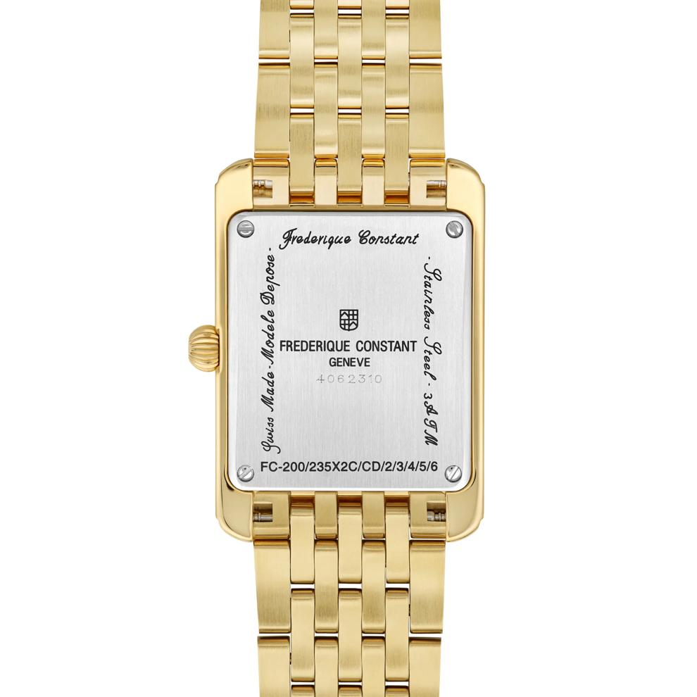 Ladies' Classics Carr&eacute;e Watch With a White Dial and Gold-Toned Stainless Steel Bracelet – Image 2 of 3