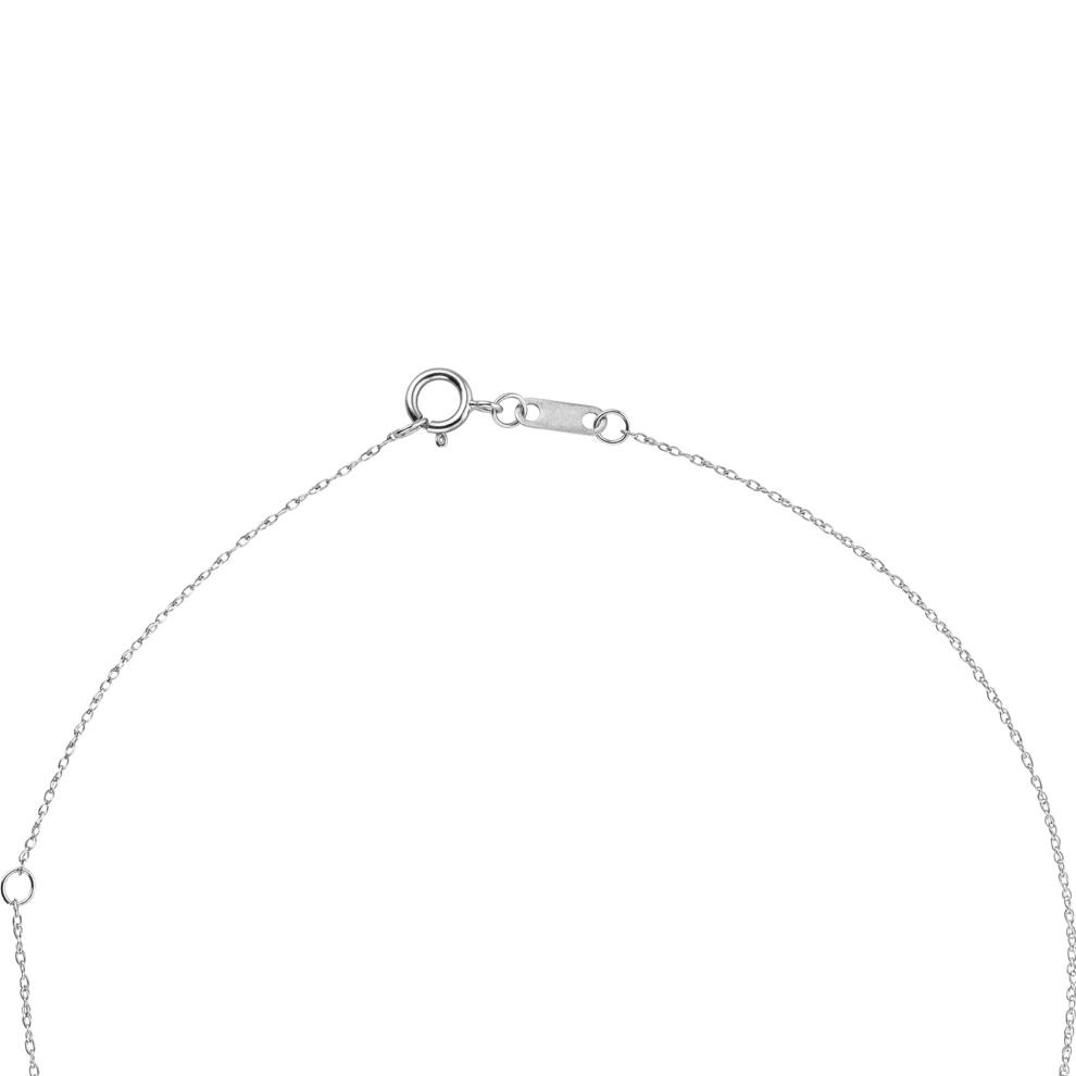 Freshwater Cultured Pearl &amp; Diamond Drop Pendant in 10K White Gold (1/10 ct. tw.) – Image 2 of 4