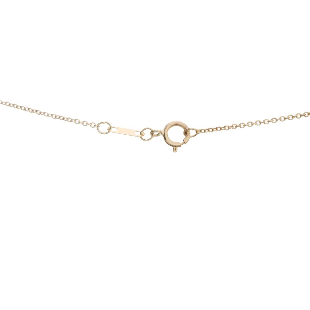 Diamond Graduated Frontal Smile Necklace in 10K Yellow Gold (1/4 ct. tw.) – Image 3 of 3