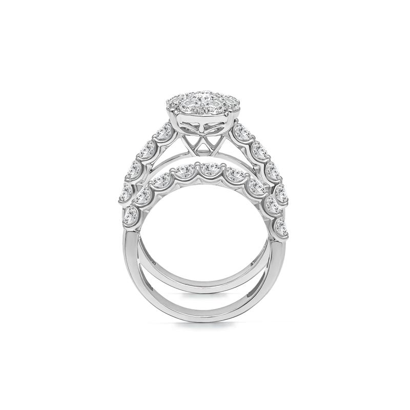Lab Grown Diamond Engagement Ring Set in 10K White Gold &#40;3 ct. tw.&#41; – Image 2 of 3