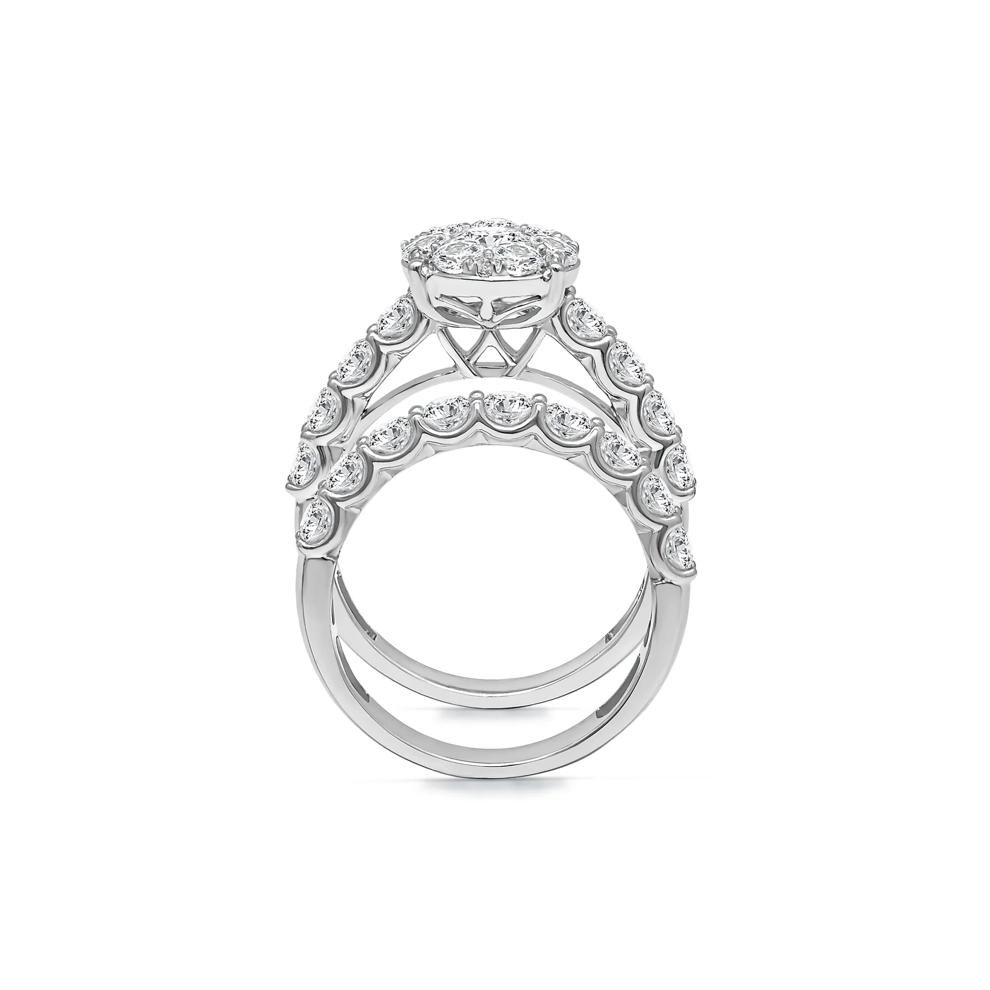 Lab Grown Diamond Engagement Ring Set in 10K White Gold (3 ct. tw.) – Image 2 of 3