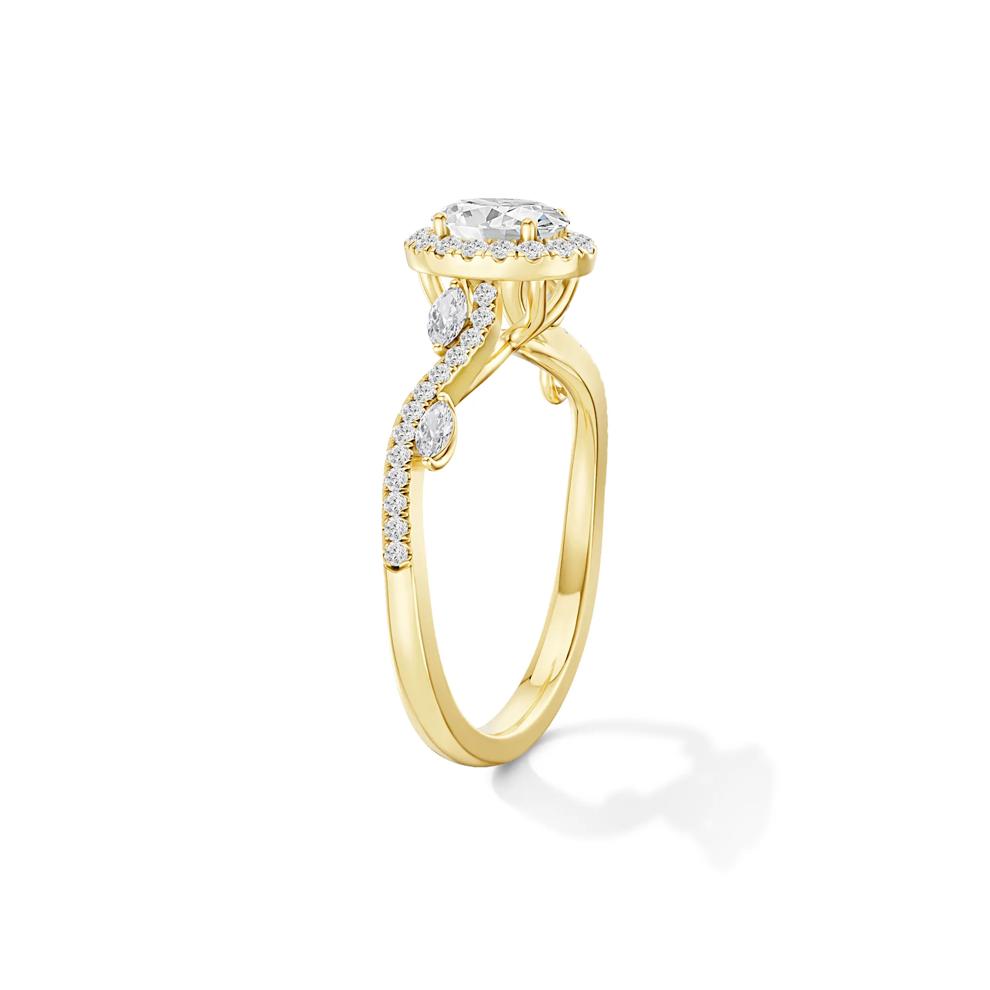 3/4 ct. tw. Diamond Engagement Ring in 14K Yellow Gold – Image 3 of 5