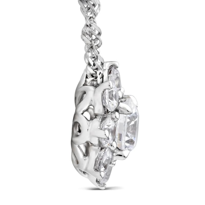 Lab Grown Diamond Starburst Pendant in 14K White Gold &#40;3/4 ct. tw.&#41; – Image 2 of 4