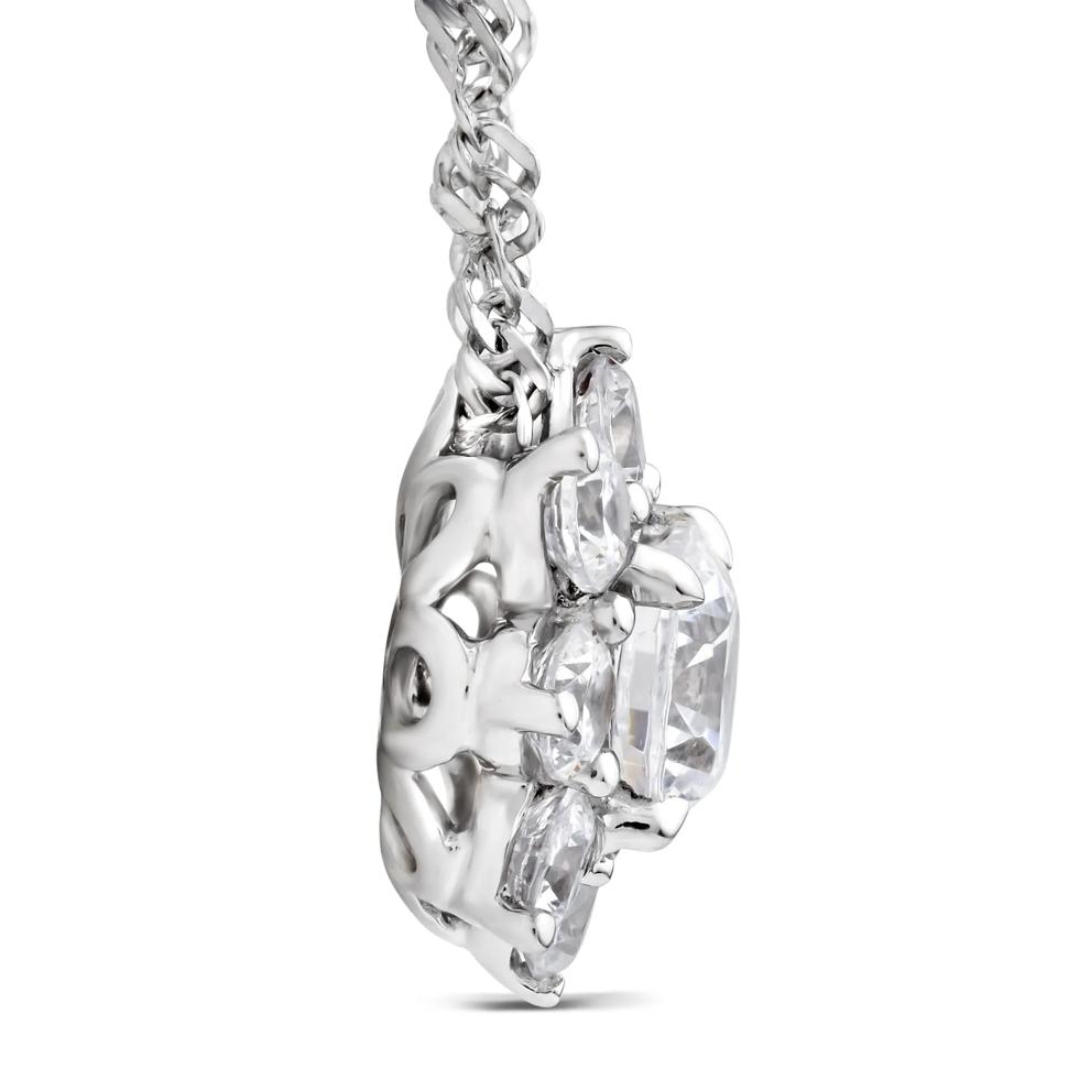 Lab Grown Diamond Starburst Pendant in 14K White Gold (3/4 ct. tw.) – Image 2 of 4