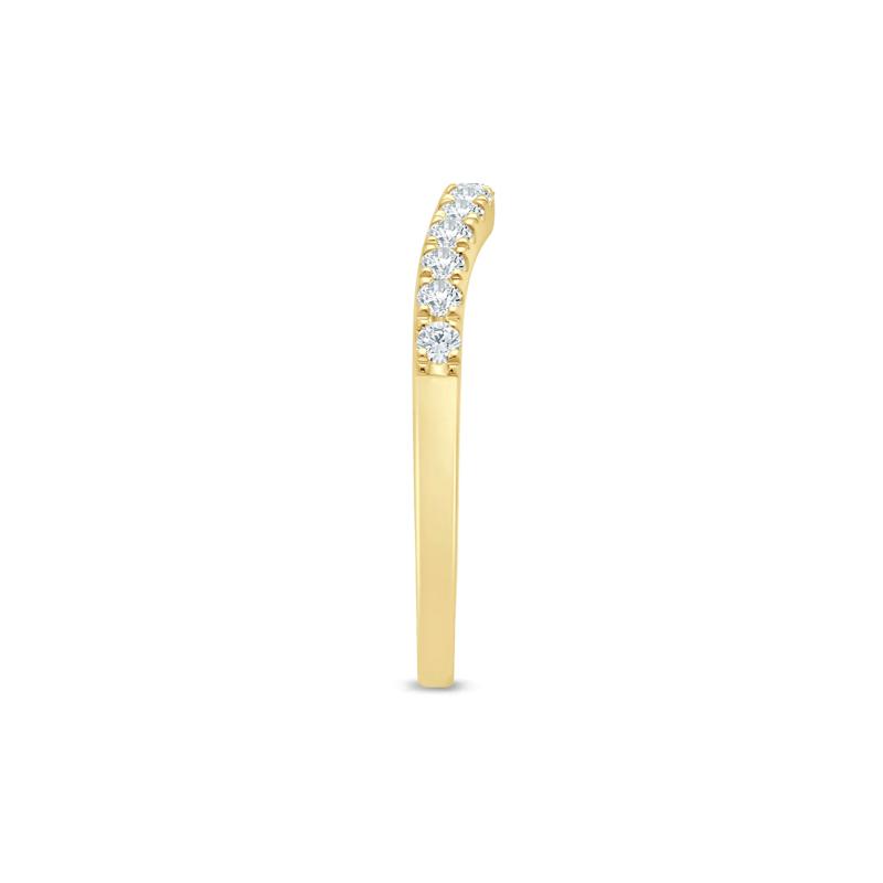 1/3 ct. tw. Diamond Contour Band in 14K Yellow Gold – Image 3 of 3