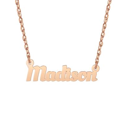 Personalized Script Nameplate Necklace
