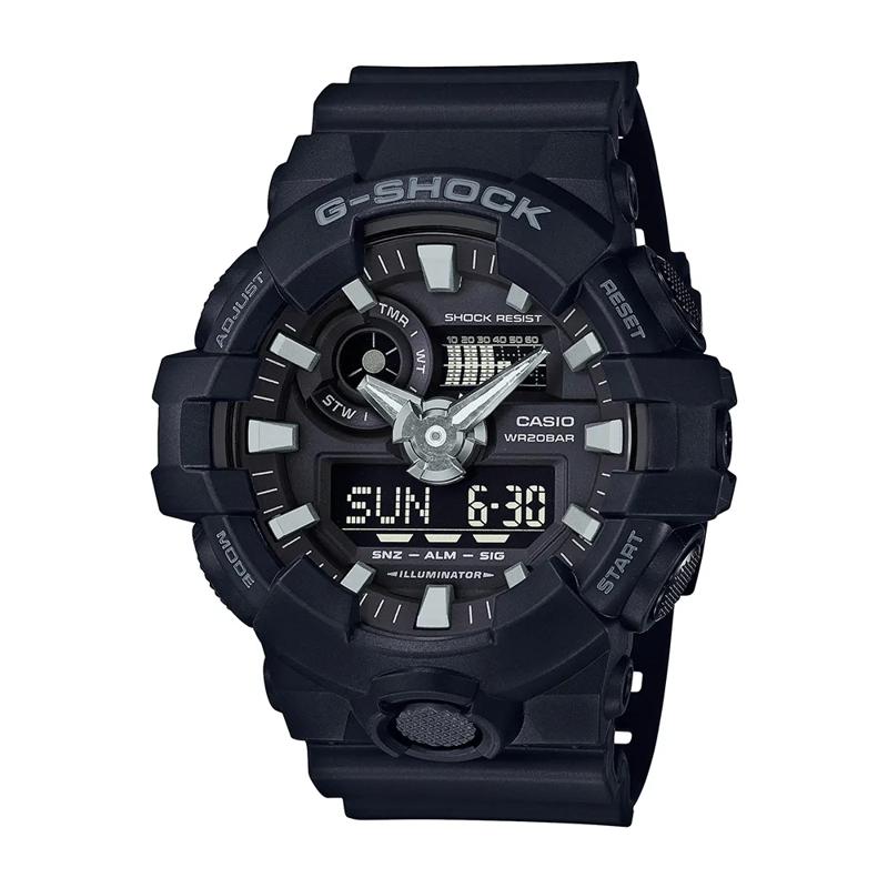 MEN&rsquo;S 700-SERIES BLACK RESIN WATCH – Image 1 of 1