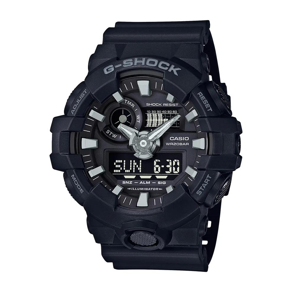 MEN&rsquo;S 700-SERIES BLACK RESIN WATCH – Image 1 of 1