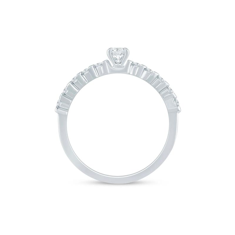 Lab Grown Diamond Promise Ring in Sterling Silver &#40;1/3 ct. tw.&#41; – Image 2 of 3