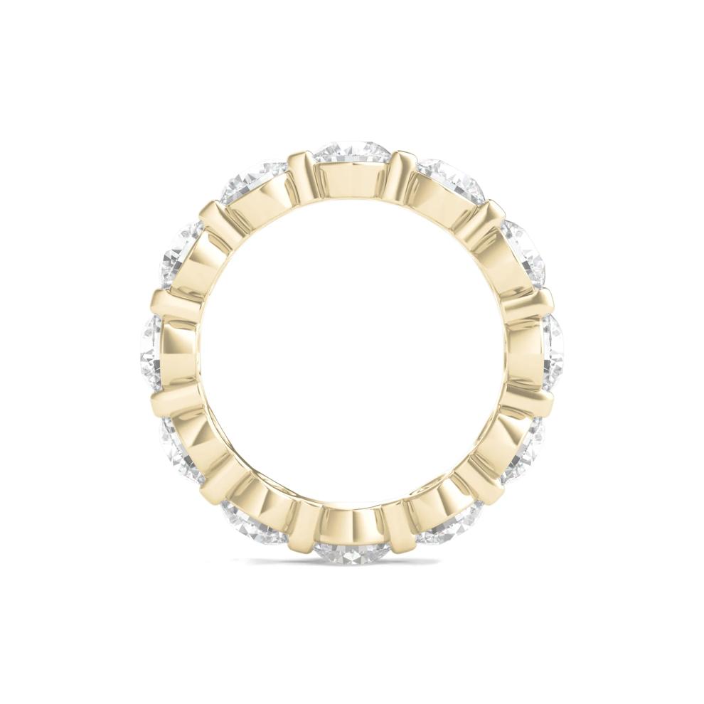 Round Brilliant-Cut Lab Grown Diamond Eternity Band in 14k Yellow Gold (5 ct. tw.) – Image 2 of 3