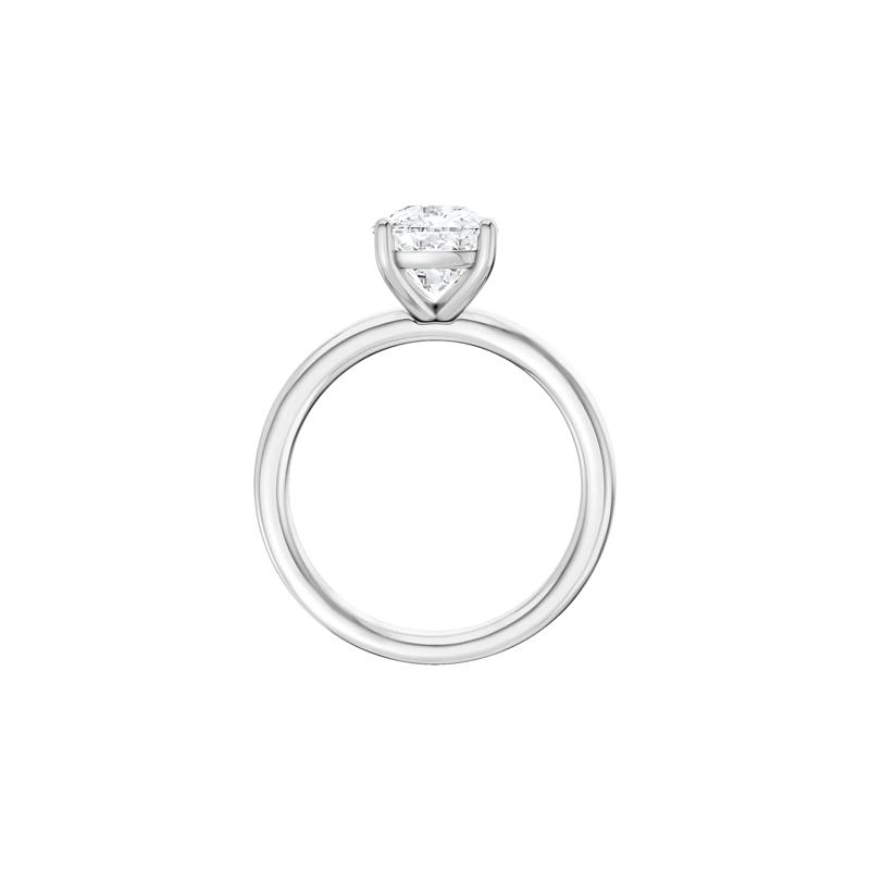 Lab Grown Diamond Elongated Cushion-Cut Engagement Ring in 14K White Gold &#40;2 ct. tw.&#41; – Image 2 of 4