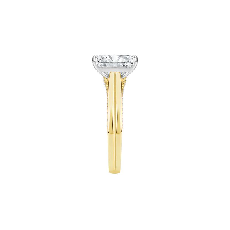 Rosamond Lab Grown Diamond Radiant Cut Ring in 18K Yellow Gold &#40;3 1/3 ct. tw.&#41; – Image 3 of 4