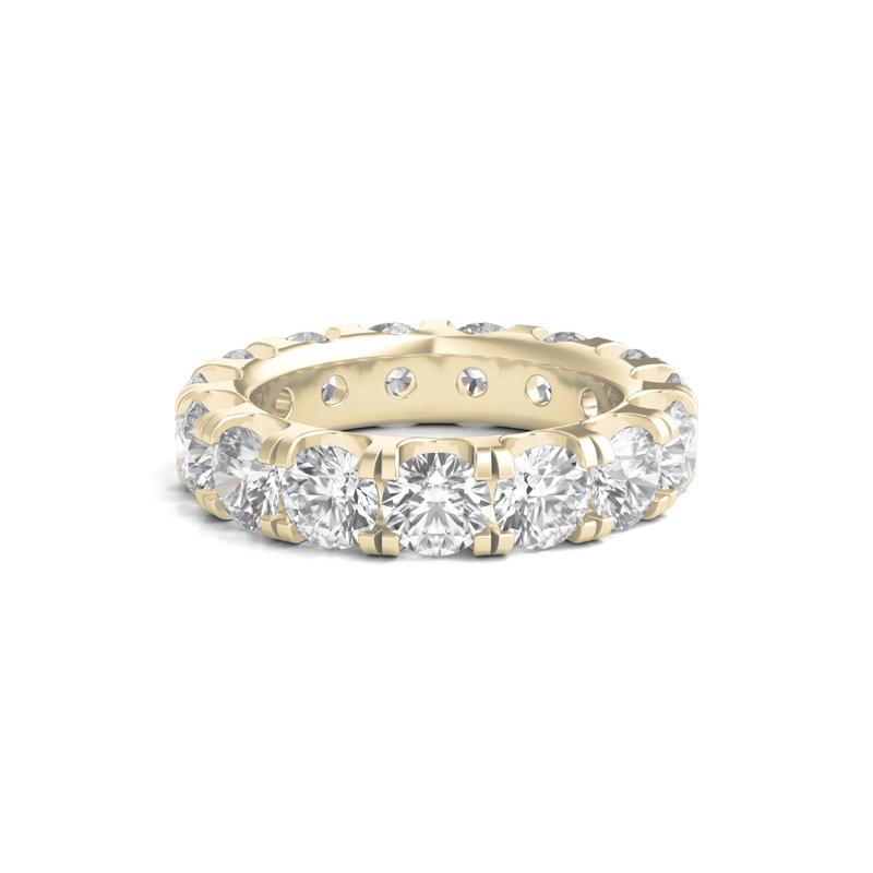 Lab Grown Round Diamond Eternity Band in 14K Yellow Gold &#40;6 ct. tw.&#41; – Image 1 of 3