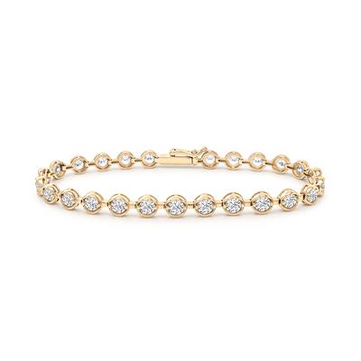 Lab Grown Diamond Line Bracelet in 14K Yellow Gold, 7" (5 ct. tw.)