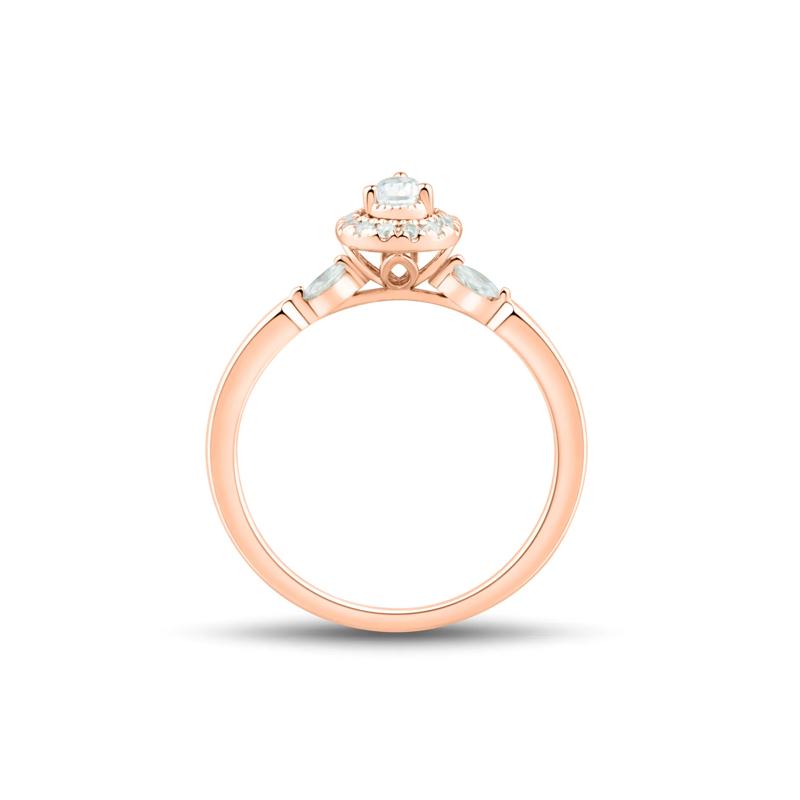 Lab Grown Diamond Ring in 10K Rose Gold (1/3 ct. tw.) – Image 2 of 3