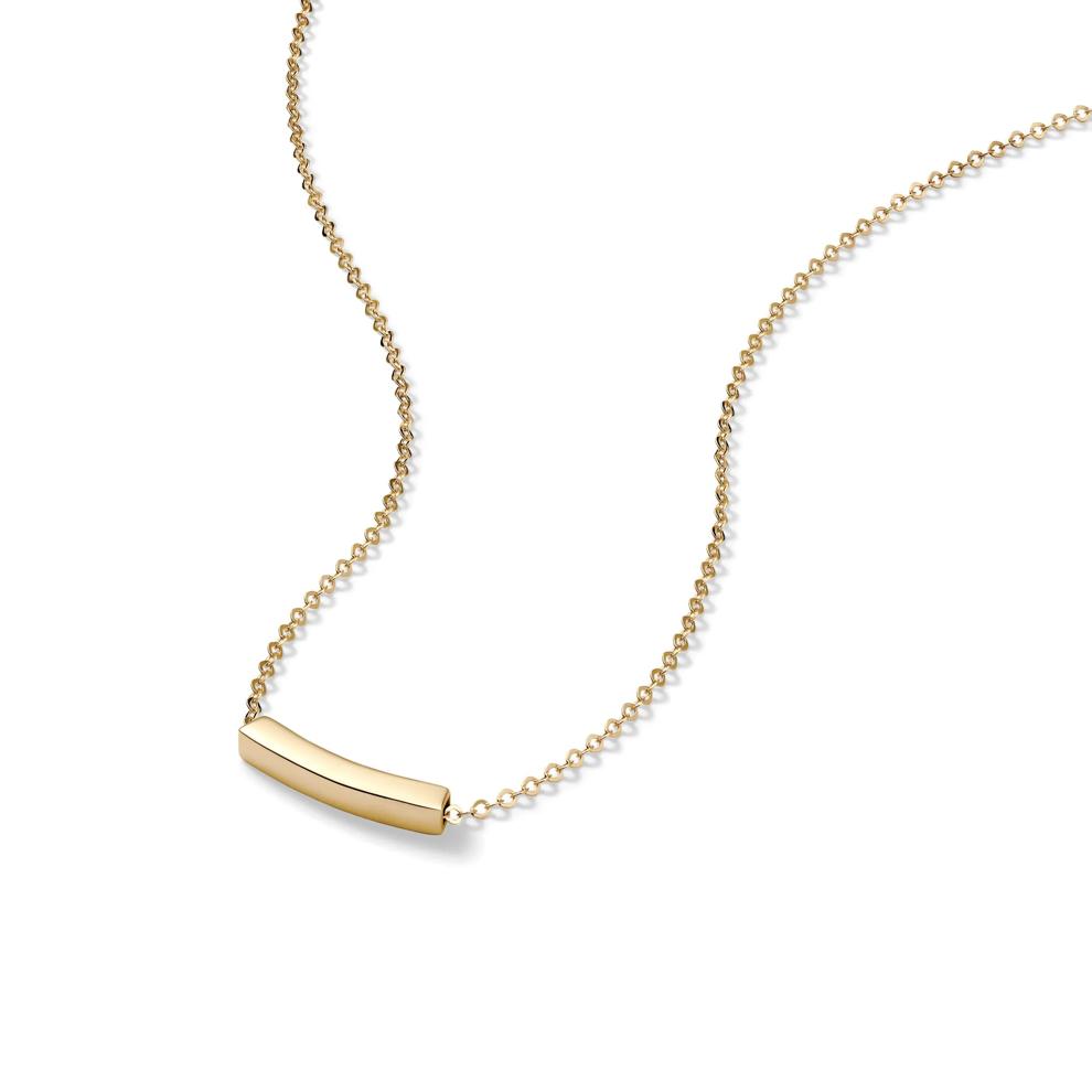 Bar Pendant Necklace in 14K Yellow Gold – Image 4 of 4