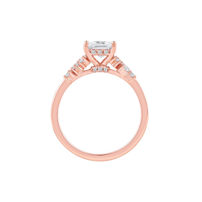 Jolie Lab Grown Diamond Radiant-Cut Engagement Ring in 14K Rose Gold (2 3/8 ct. tw.) – Image 2 of 5