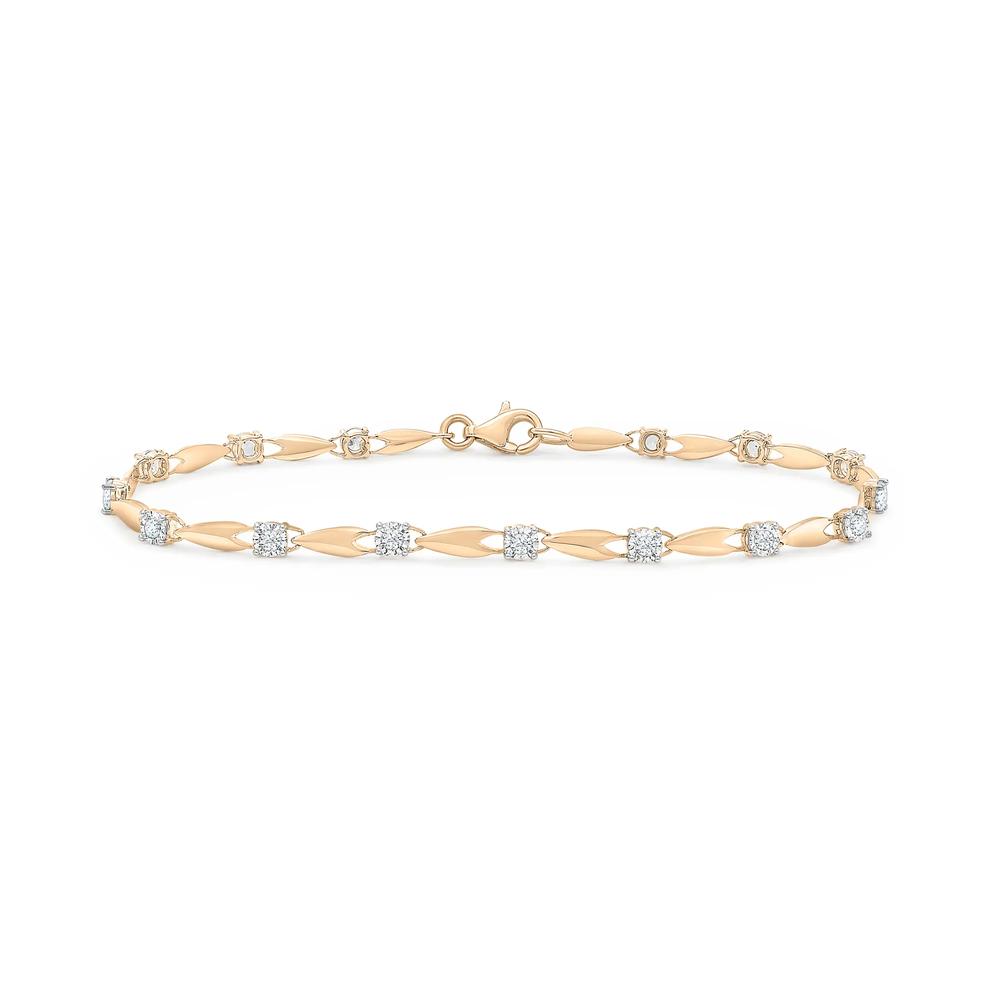 Diamond Line Bracelet in 10K Yellow Gold, 7" (1/2 ct. tw.) – Image 1 of 2