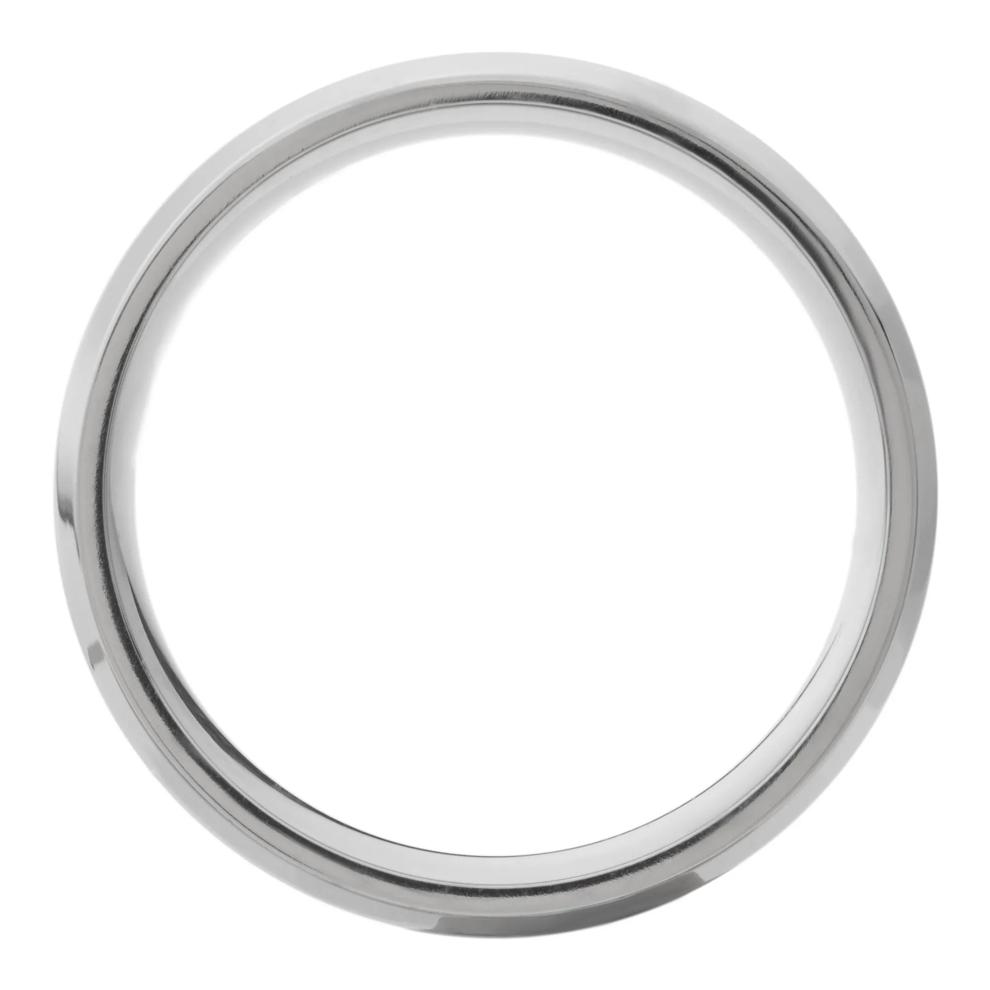  Men&rsquo;s Beveled Wedding Band in Titanium, 8MM  – Image 2 of 3