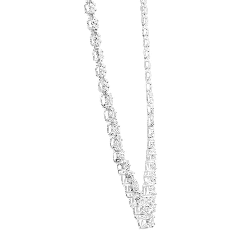 3 ct. tw. Diamond Necklace in 10K White Gold – Image 3 of 4