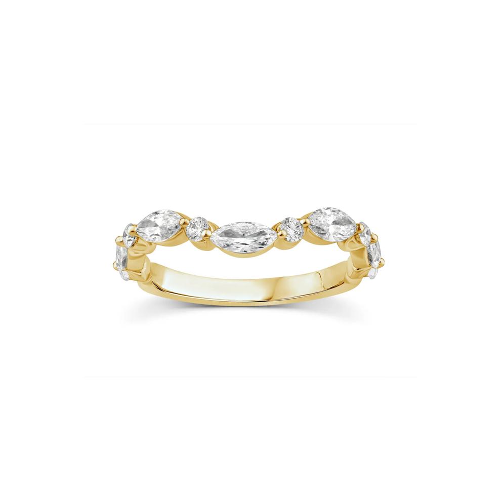 Lab Grown Diamond Contour Band in 14K Yellow Gold (1 ct. tw.) – Image 1 of 3