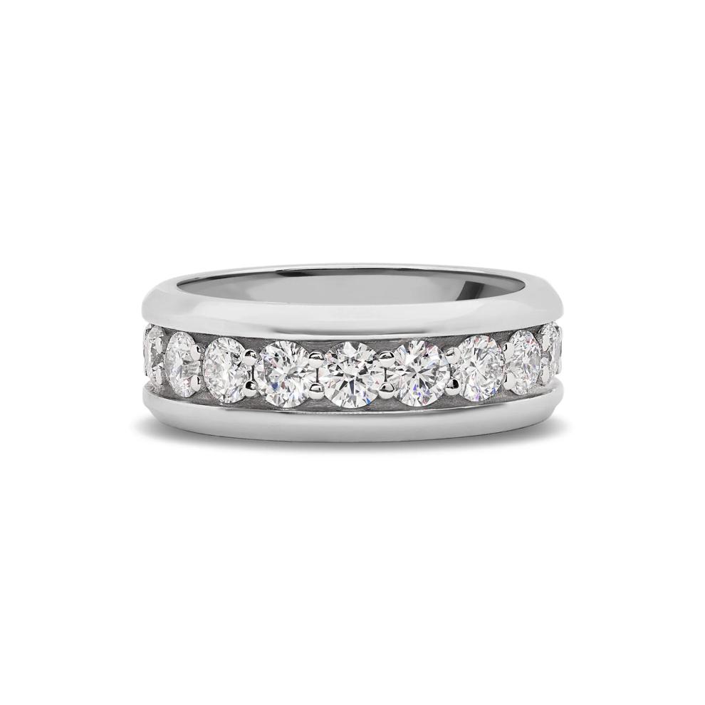Men's Diamond Eternity Band in 14K White Gold (2 1/2 ct. tw.) – Image 1 of 4