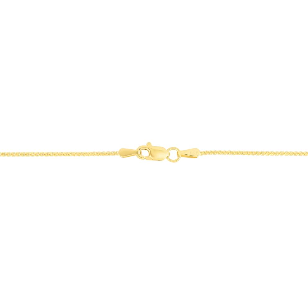 Textured Round Wheat Chain in 10K Yellow Gold, 18" – Image 2 of 2