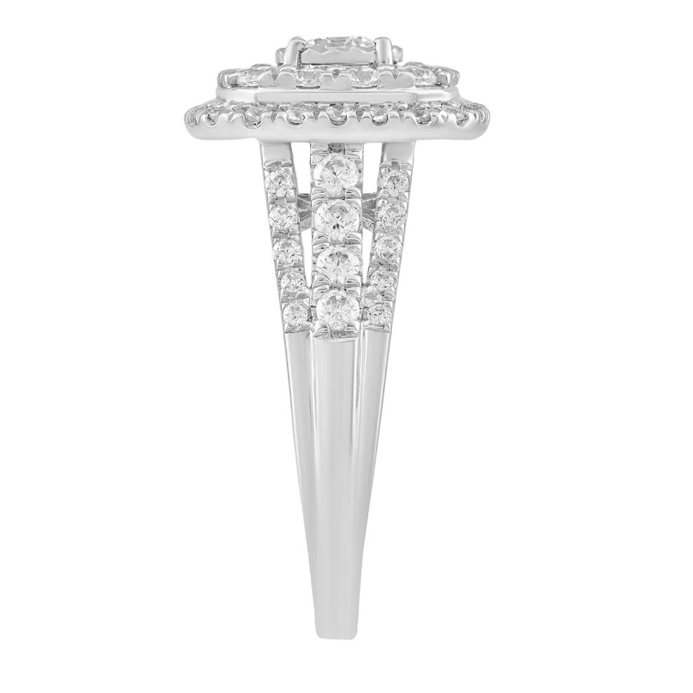 Diamond Round Center Halo Engagement Ring in 10K White Gold (1 ct. tw.) – Image 3 of 3