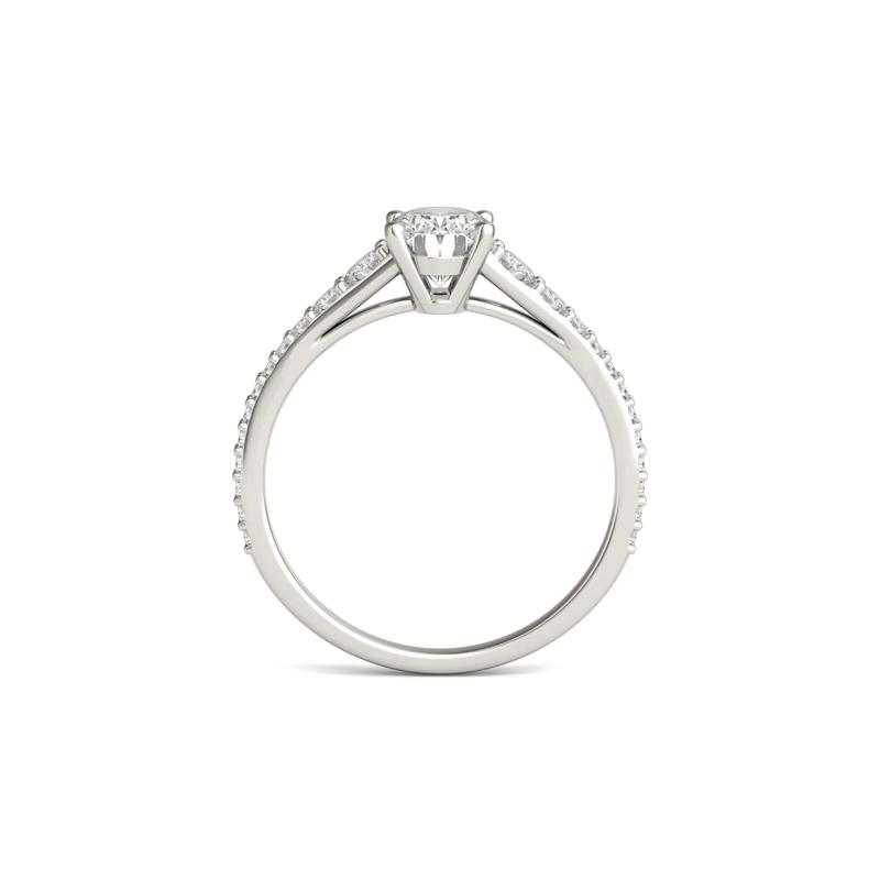 Lab-Created Moissanite Engagement Ring in 14K White Gold &#40;1 1/3 ct. dew&#41; – Image 2 of 5