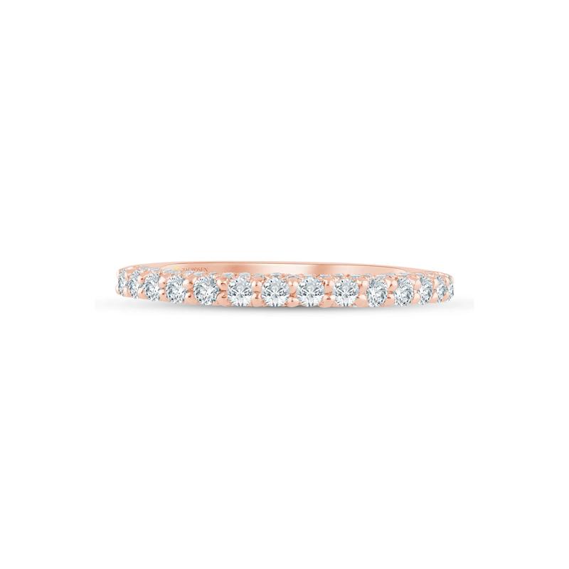 Lab Grown Diamond Wedding Band in 14K Rose Gold (1/2 ct. tw.) – Image 1 of 3