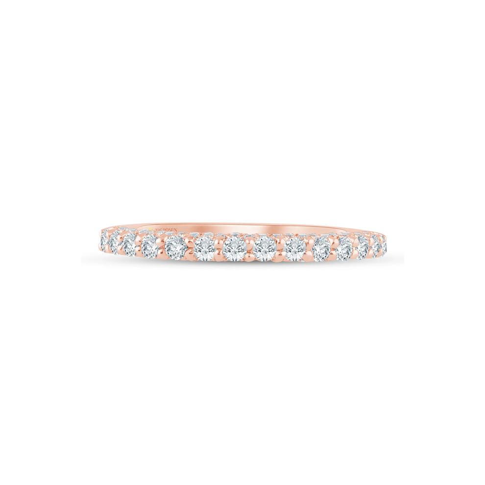 Lab Grown Diamond Wedding Band in 14K Rose Gold (1/2 ct. tw.) – Image 1 of 3