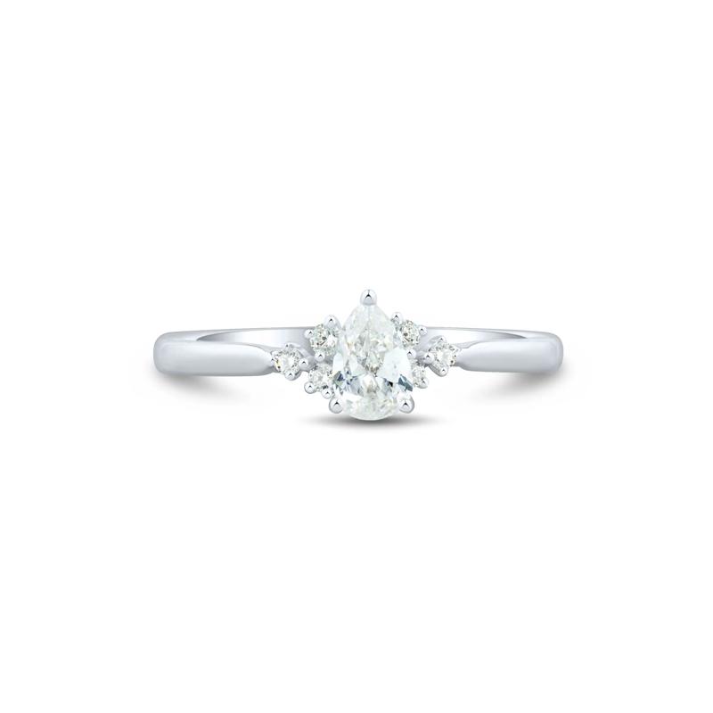 Lab Grown Diamond Promise Ring in 10K White Gold &#40;3/8 ct. tw.&#41; – Image 1 of 3