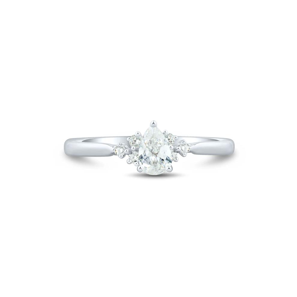 Lab Grown Diamond Promise Ring in 10K White Gold (3/8 ct. tw.) – Image 1 of 3