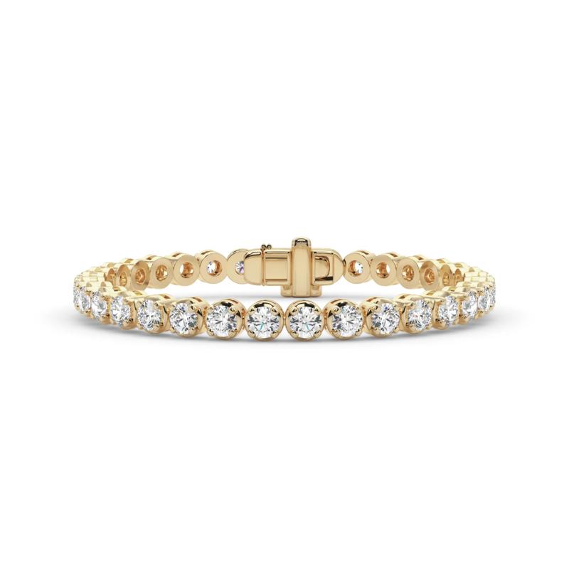 Lab Grown Diamond Tennis Bracelet in 14K Yellow Gold &#40;7 7/8 ct. tw.&#41; – Image 1 of 4