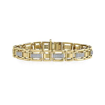 Men's 1/2 ct. tw. Diamond Bracelet in 10K Yellow Gold