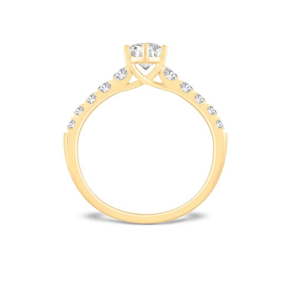 Lab Grown Diamond Marquise Engagement Ring in 14K Yellow Gold (1 1/2 ct. tw.) – Image 2 of 4