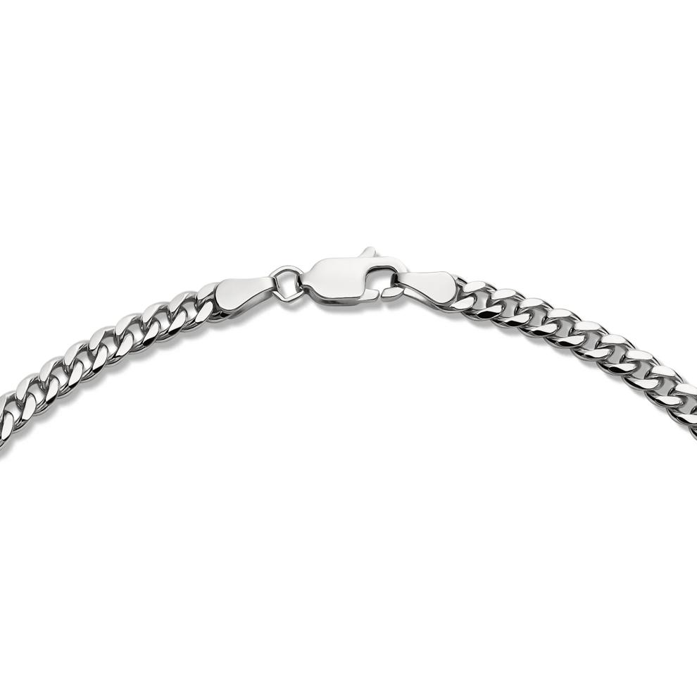 Miami Cuban Chain in 14K White Gold, 3.5MM, 22&rdquo; – Image 3 of 5